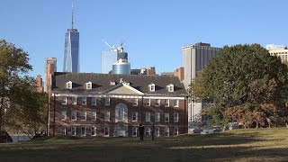 USA New York City Manhattan - excursion to Governors Island in Upper New York Bay