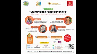 Webinar Awam "Stunting dan Pencegahannya" Prima Medika Hospital