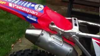 Honda crf250 race ignition, exhaust sound, loud!