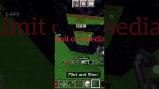 Obsedian limit player 😨🤐😮#shorts 🔥#minecraft👌 #trending #26k🙏 #share