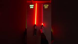 Disney lightsaber vs Neopixel Lightsaber Vader Edition