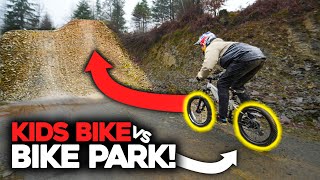 KIDS Bike VS BIGGEST BIKEPARK JUMPS in the UK!