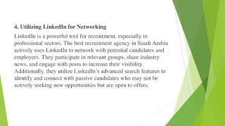 How Best Recruitment Agency in Saudi Arabia Leverages Social Media for Candidates in the Gulf