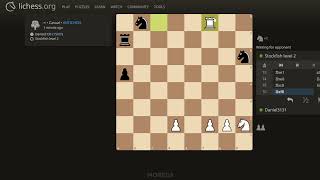 Antichess. Playing Against Stockfish Level 2 Bot. #chess #chessgame #bot #lichess
