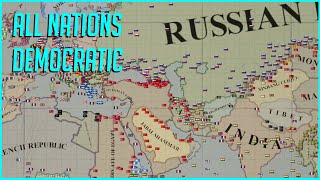 What if The World was Democratic HOI4 - Kaiserreich Hearts of Iron 4 Timelapse