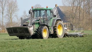 John Deere + Joskin scariflex met zaaiunit