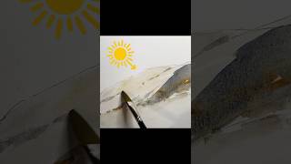 How to Paint Jagged Rocks #art #rocks #shorts