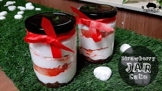 Strawberry Jar Cake | Easy Recipe | Yummy Jar Cake