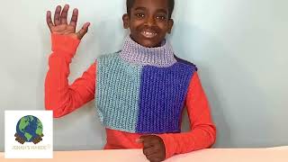 Crocheted Ribbed Neck Warmer "Show & Tell" by Jonah's Hands