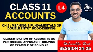 11TH ACCOUNTS | CH 2 : Meaning & fundamentals of double entry book-keeping | 2024-25 | HSC BOARD L4