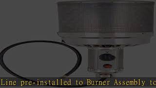 Golden Flame 45,000 BTU (XL-Series) Burner Head Replacement Assembly for Patio Heater (Natural Gas)