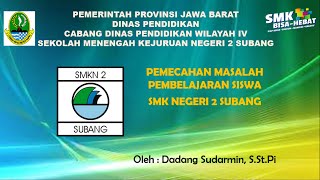 Dadang Sudarmin - SMKN 2 Subang - Pemecahan Masalah Siswa tidak Mengerjakan Tugas#pkgtkjabar