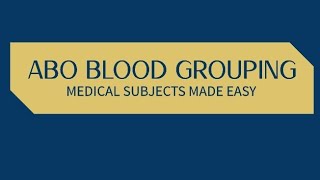 ABO blood grouping #hematology #physiology #pathology #transfusion #blooddonation #blood