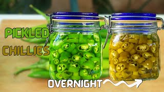 THE EASIEST AND QUICKEST PICKLED CHILLIES | How to Make Pickled Chillies - Southeast Asian Recipes