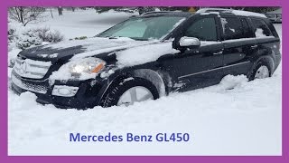 unstoppable Mercedes GL450 in the deep Snow