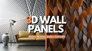 3 BOYUTLU DUVAR DEKORASYONU FİKİRLERİ | 3DWALL MABEL KULLANARAK YULAF DESENİ NASIL YAPILIR? |