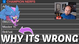 I Disagree with these Rek'sai Nerfs, Here's why