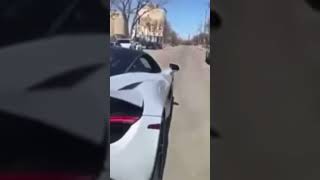 Guy totals his mclaren trying to show off 🤦‍♂️ #720s #765lt