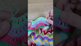 코바늘 무늬뜨기 블랭킷 crochet a blanket #shorts