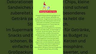 Shopping für eine Party #lernedeutsch #learngerman #germanlessons #foryou