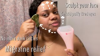 Trying this for the next 2 weeks: Amazon Ice Roller and Gua Sha | FACE LIFT AT HOME