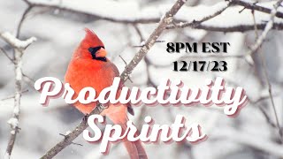 December 17th Productivity Sprints