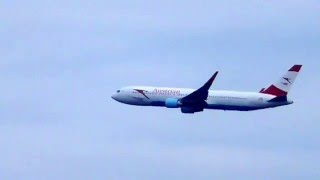 Austrian Airways Boeing 767-300 approach to JFK