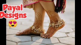 Payal Designs , Best payal designs for festival and shadi. Marriage Anklets