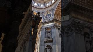 Inside Saint Peter's Basilica #church #vatican #rome #italy