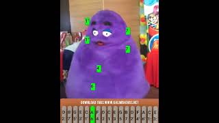 💜Happy Birthday Grimace! #kalimba  #cg5 #kalimbatutorial #meme