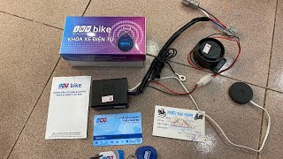 Gửi bộ chống trộm thẻ từ iky bike cho khách tự lắp lên xe Wave A 2024