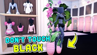 DON'T TOUCH BLACK! In Dress To Impress CHALLENGE! DTI on ROBLOX PRO Challenge