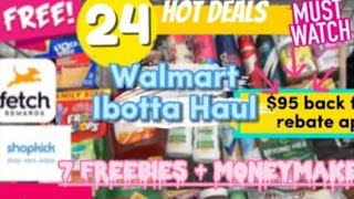 Walmart Deals 8/7/22: Walmart Ibotta Haul: FREEBIES AND MONEY MAKERS 🤑💰