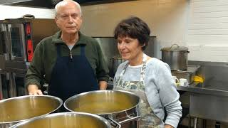 Making soup for Samaritan's Table at St. John's, Canton, OH