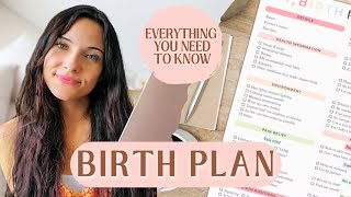 BIRTH PLANS | what is a birth plan? how to write one, do you really need it? + more!