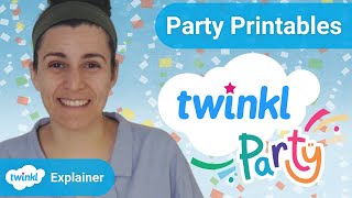 Twinkl Party: Printable Party Supplies and Resources