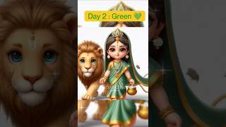 Day 2- Green Durga Mata (Brahmacharini)#trending #durgamata#matarani#navratri#shorts#youtubeshorts