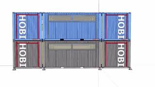 HONEYBOX INC. - 6x40HC +2x20HC HONEYBOX preMod shipping containers - 2240 sqft -