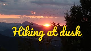 Hiking at dusk - Doyama mountain / Kagawa Japan (堂山 香川県)