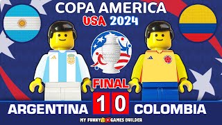 Copa America Final 2024 • Argentina vs Colombia 🏆 All Goals Highlights Lego Football