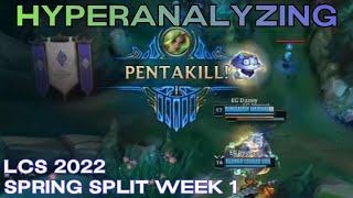 Hyperanalyzing LCS Spring 2022 Week 1