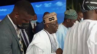 Asiwaju Bola Ahmed Tinubu Arrived venue for 70th birthday cancellation,in Lagos.