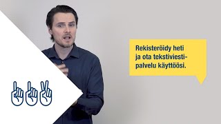 Näin rekisteröidyt hätätekstiviestipalvelun käyttäjäksi