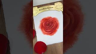 Sneak Peek of this week's tutorial - Watercolor Red Rose #watercolor #watercolorpainting