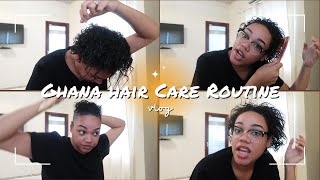 #2 Daily Vlog living in Ghana | Curly Hair Care Routine | The Blessed Halls