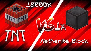 10,000 TNT vs Netherite Block 😱 #minecraft