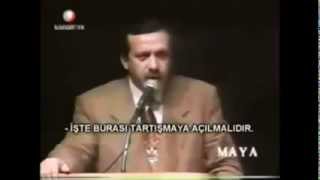 Recep Tayyip Erdoğan: "Demokrasi bizim için amaç değil araçtır."