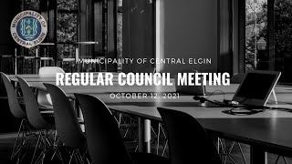 October 12, 2021 Regular Meeting of Council