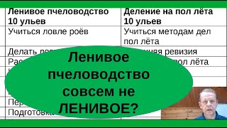 Ленивое пчеловодство или деление на пол-лёта на пасеке начинающего, и не только, пчеловода