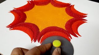 makarsankranti haldi kumkum rangoli/haldi kumkum rangoli/Rangoli for bornhan/Diya rangoli/sankranti